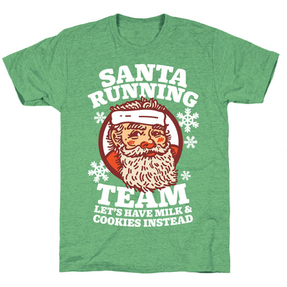 Santa Running Team Unisex Triblend Tee
