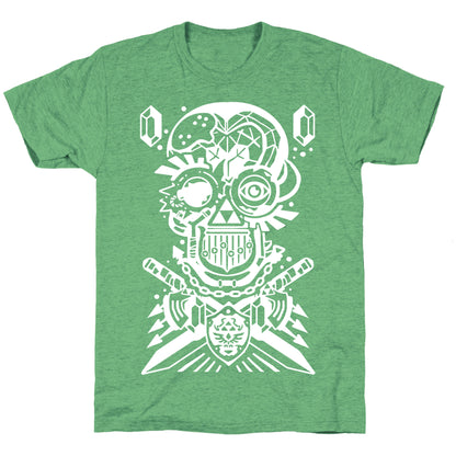 Legend Of Zelda skull Unisex Triblend Tee