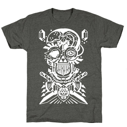 Legend Of Zelda skull Unisex Triblend Tee
