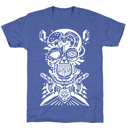 Legend Of Zelda skull Unisex Triblend Tee