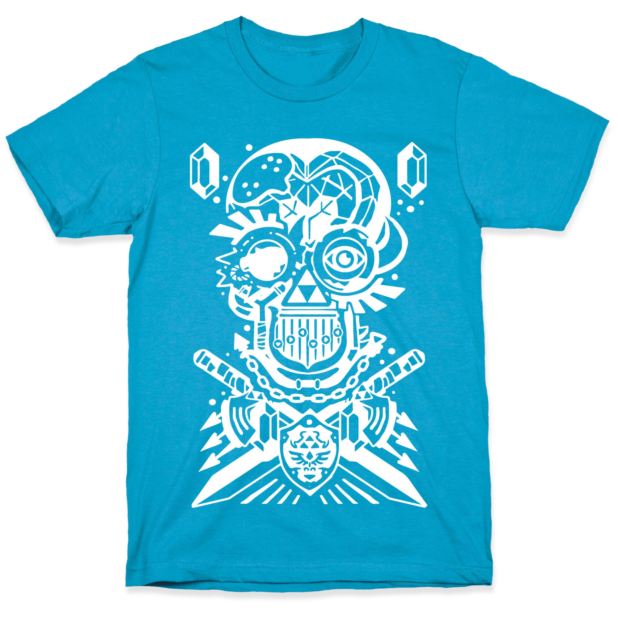 Legend Of Zelda skull Unisex Triblend Tee