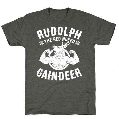 Rudolph The Red Nosed Gaindeer Unisex Triblend Tee
