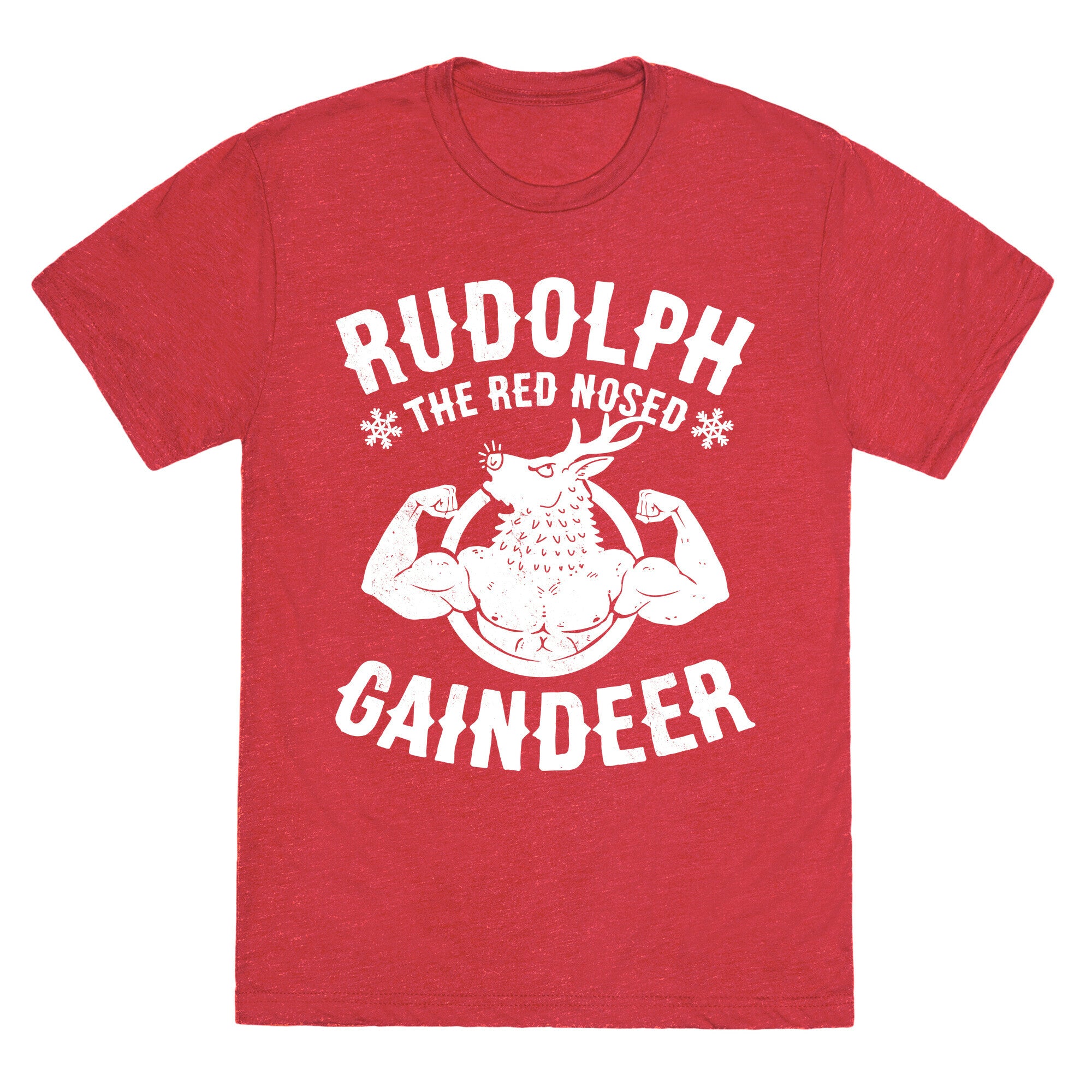 Rudolph The Red Nosed Gaindeer Unisex Triblend Tee