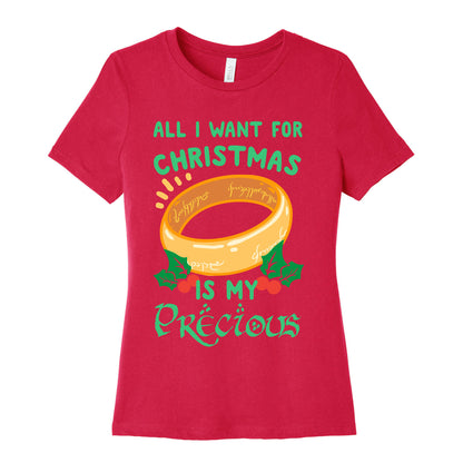 All I Want For Christmas is My Precious Women's Cotton Tee