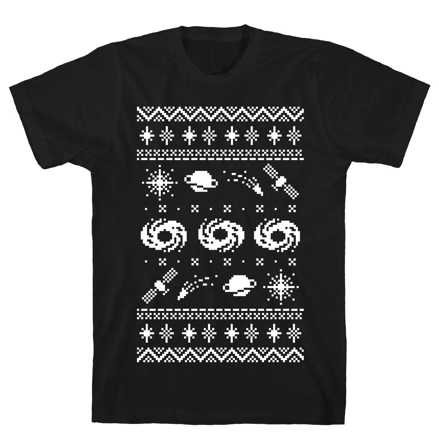Interstellar Christmas Sweater Pattern T-Shirt