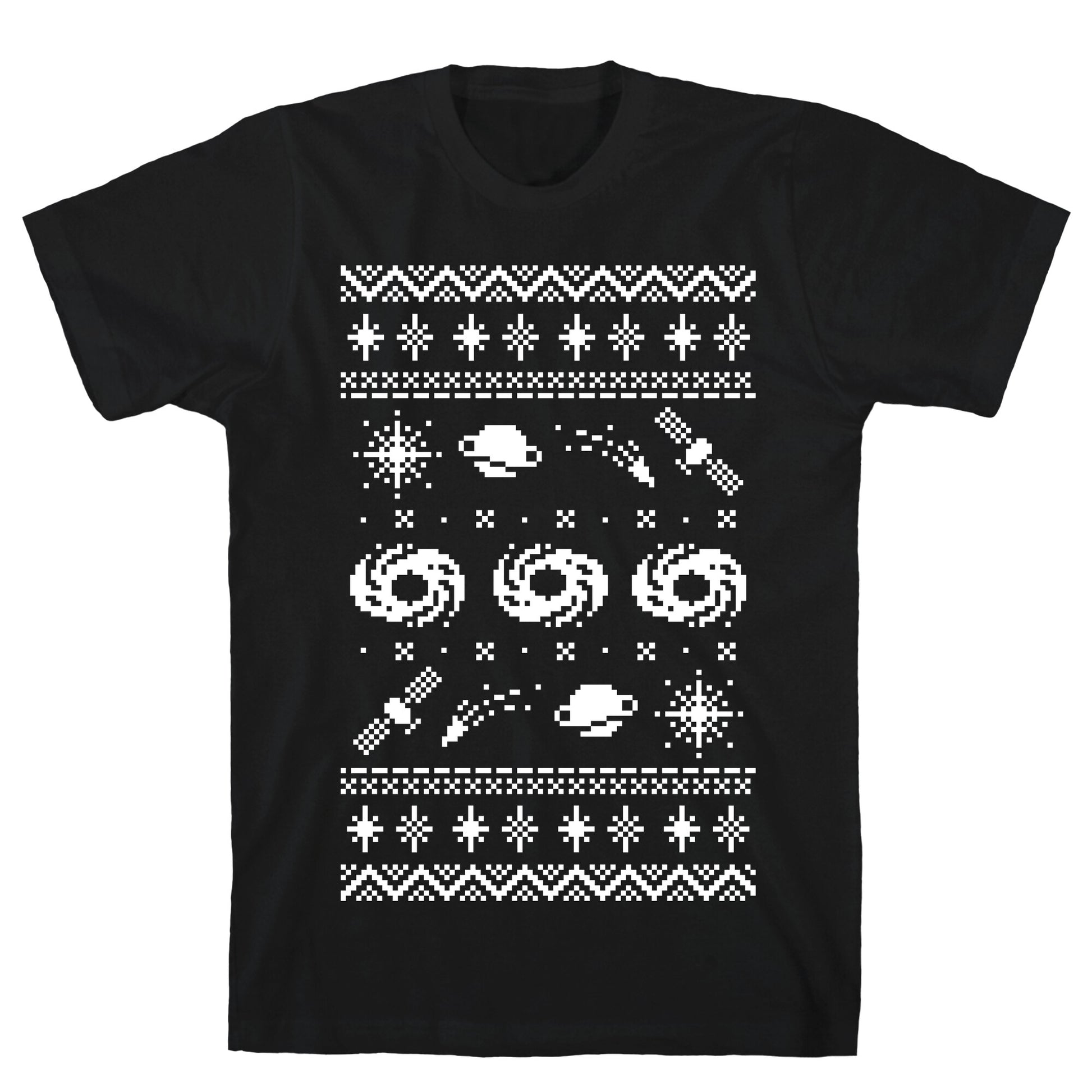 Interstellar Christmas Sweater Pattern T-Shirt