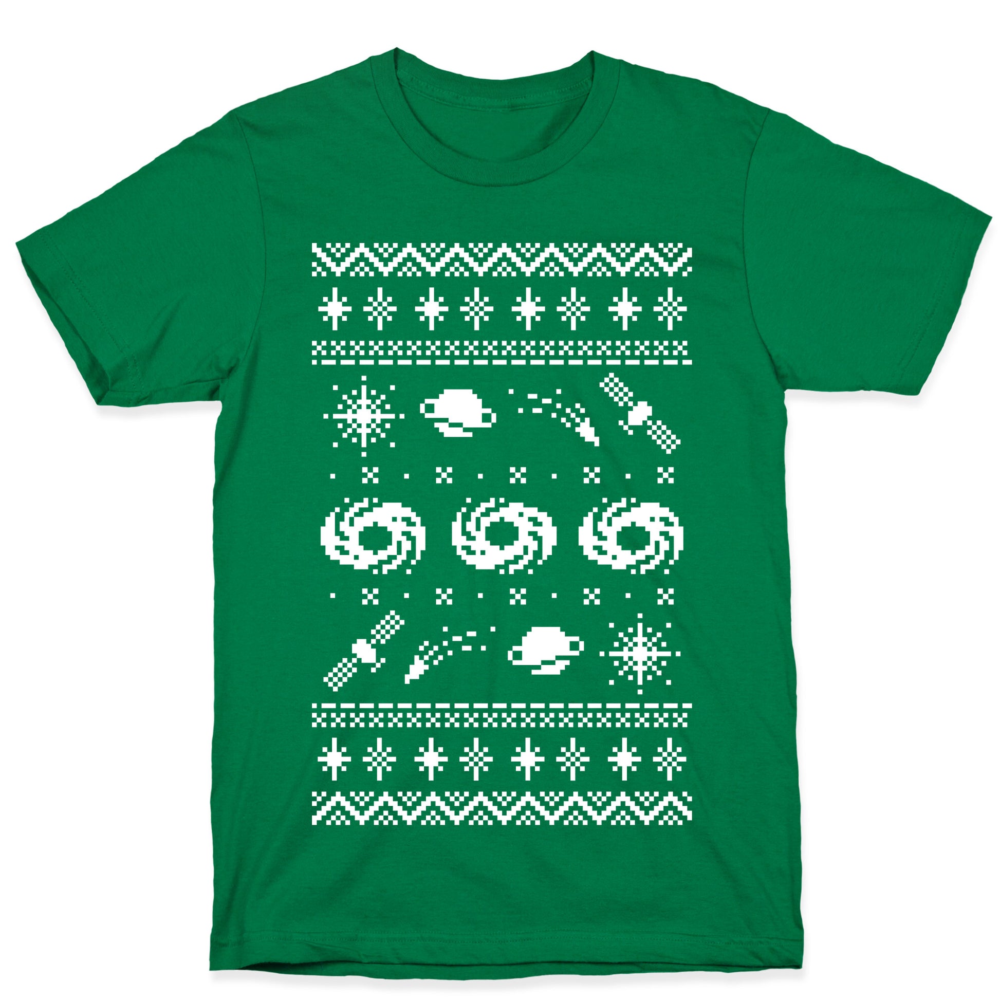 Interstellar Christmas Sweater Pattern T-Shirt