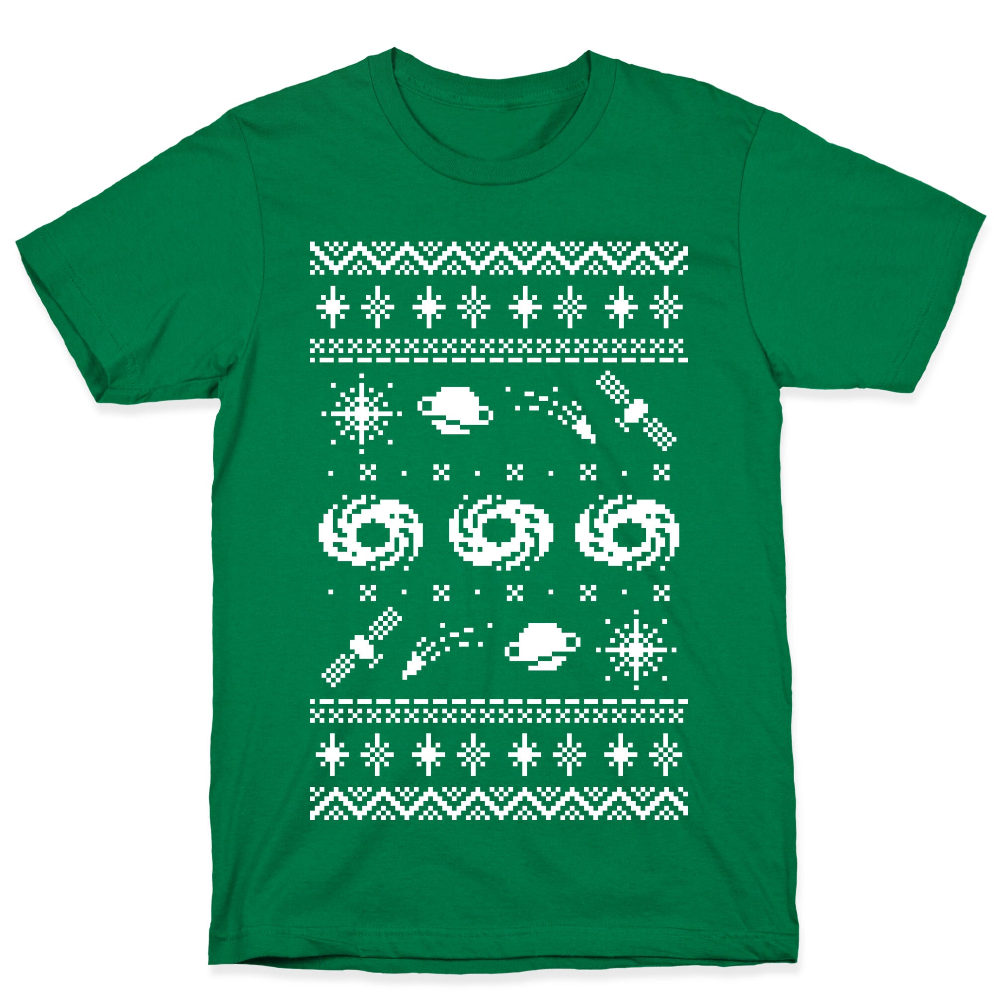 Interstellar Christmas Sweater Pattern T-Shirt