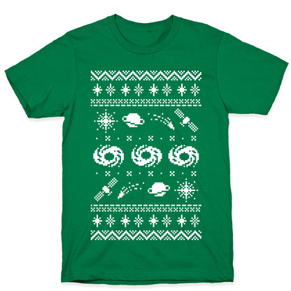 Interstellar Christmas Sweater Pattern T-Shirt