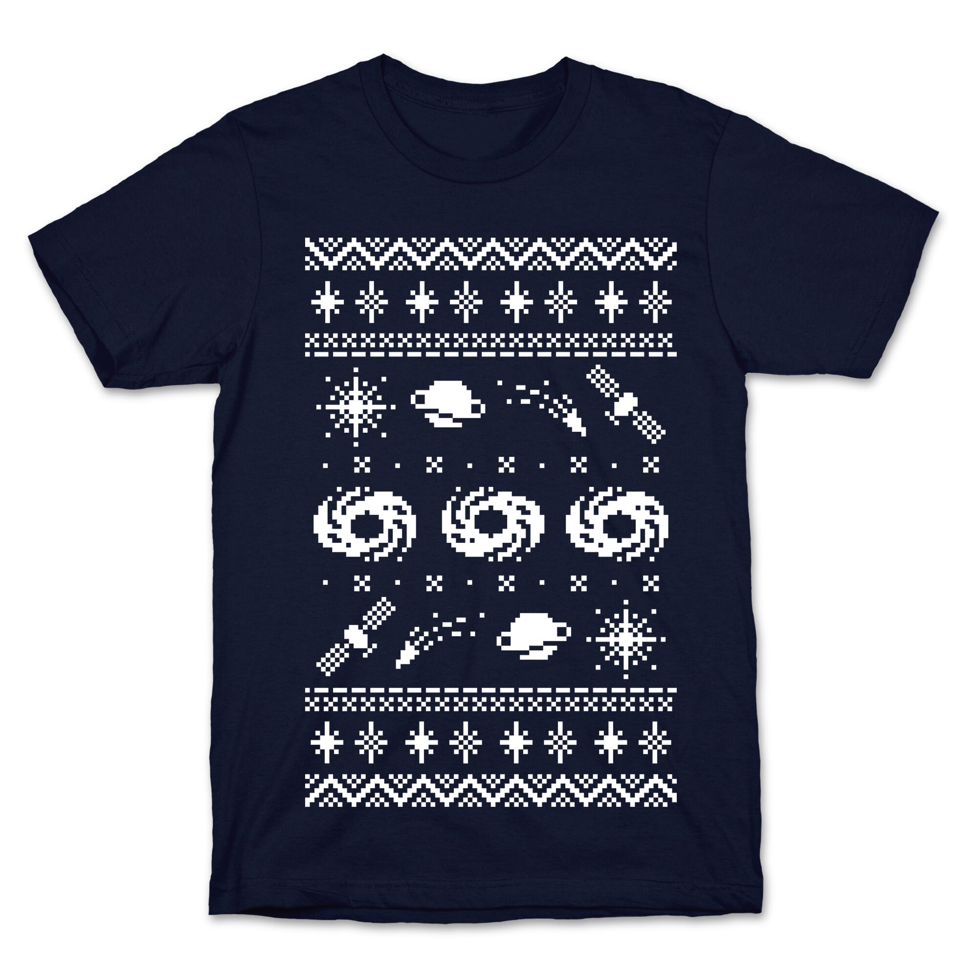 Interstellar Christmas Sweater Pattern T-Shirt