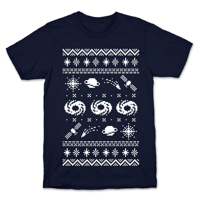 Interstellar Christmas Sweater Pattern T-Shirt