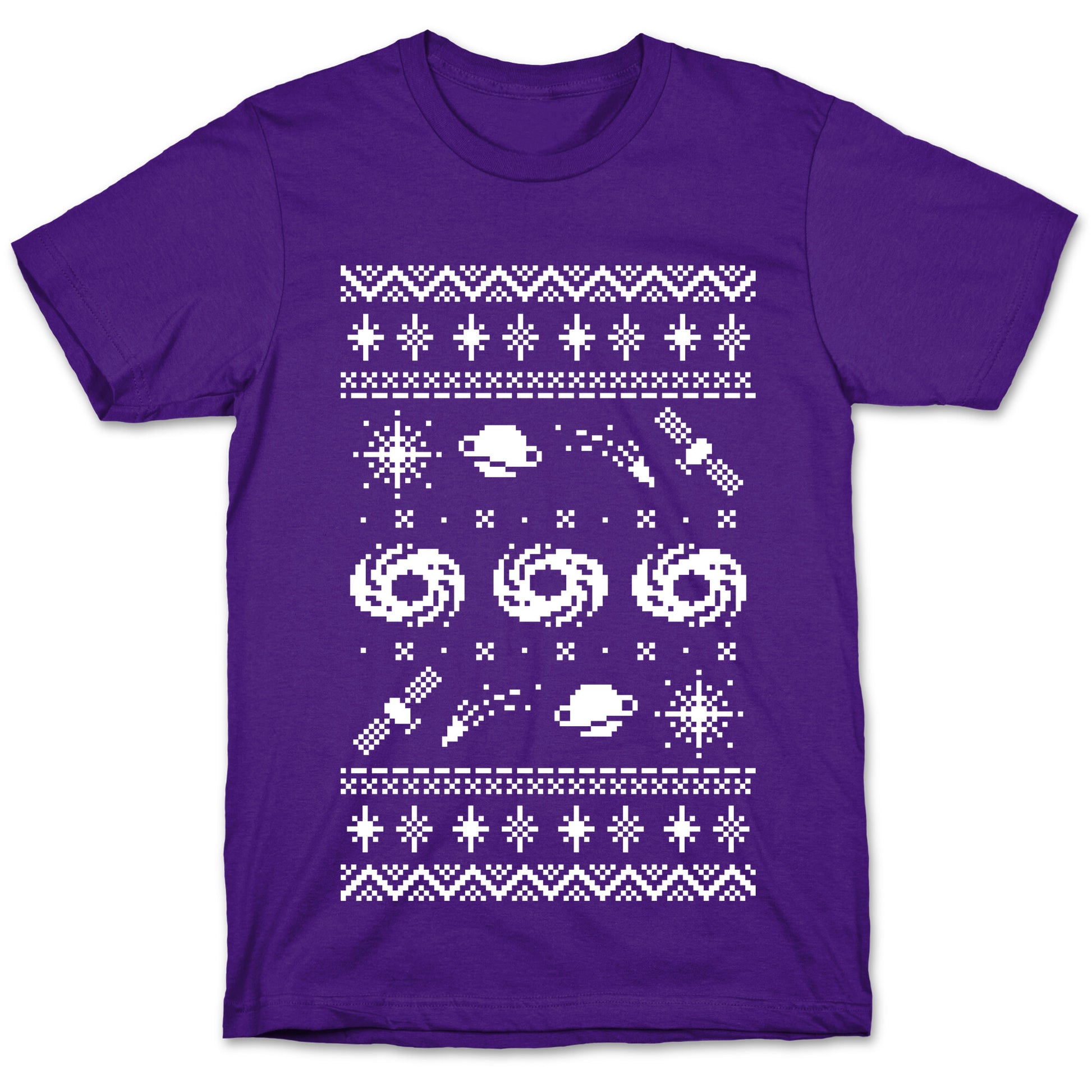 Interstellar Christmas Sweater Pattern T-Shirt