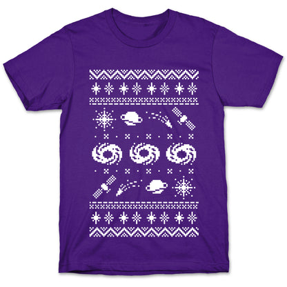 Interstellar Christmas Sweater Pattern T-Shirt