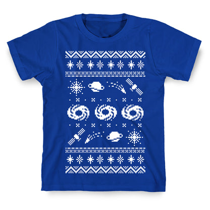 Interstellar Christmas Sweater Pattern T-Shirt
