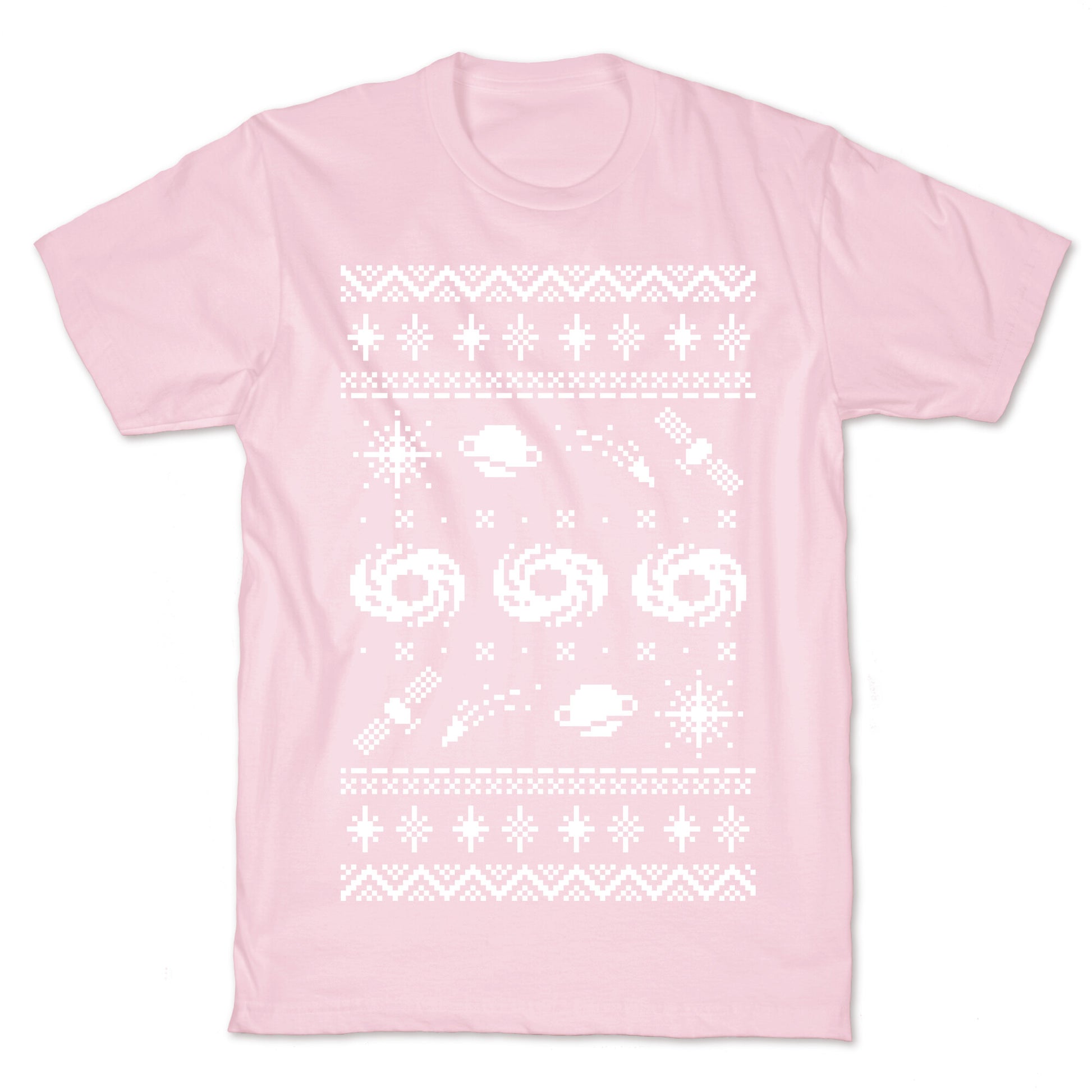 Interstellar Christmas Sweater Pattern T-Shirt