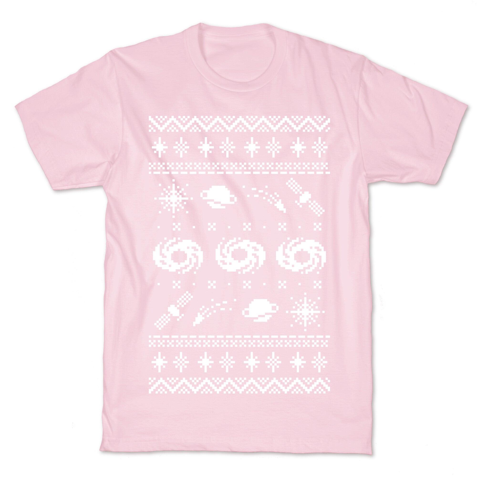 Interstellar Christmas Sweater Pattern T-Shirt