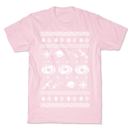 Interstellar Christmas Sweater Pattern T-Shirt