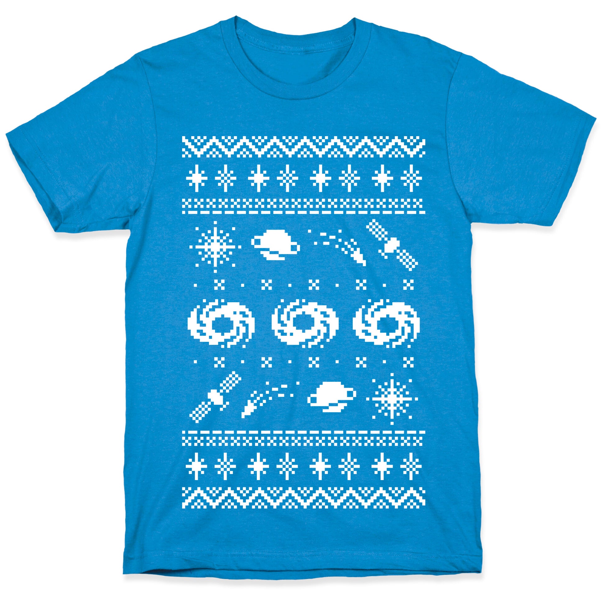 Interstellar Christmas Sweater Pattern T-Shirt