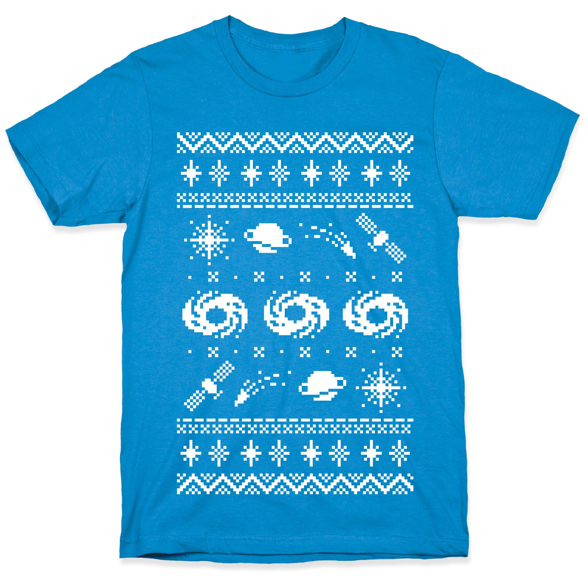 Interstellar Christmas Sweater Pattern T-Shirt
