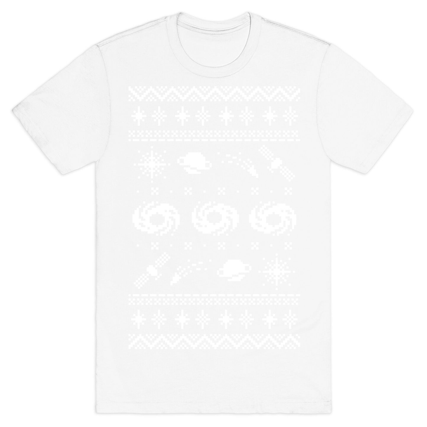 Interstellar Christmas Sweater Pattern T-Shirt