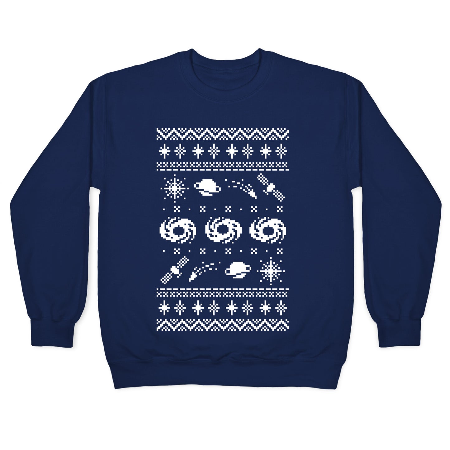 Interstellar Christmas Sweater Pattern Crewneck Sweatshirt