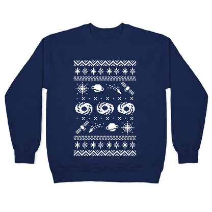 Interstellar Christmas Sweater Pattern Crewneck Sweatshirt