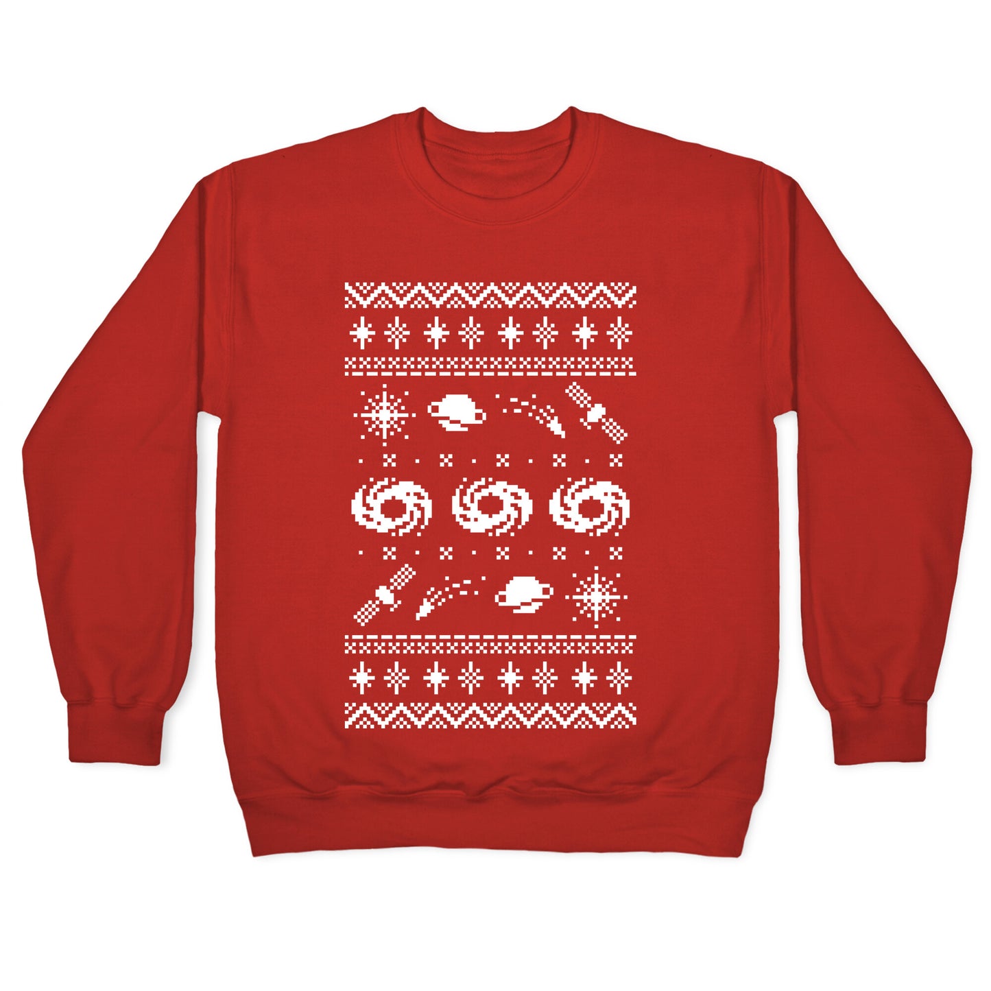Interstellar Christmas Sweater Pattern Crewneck Sweatshirt