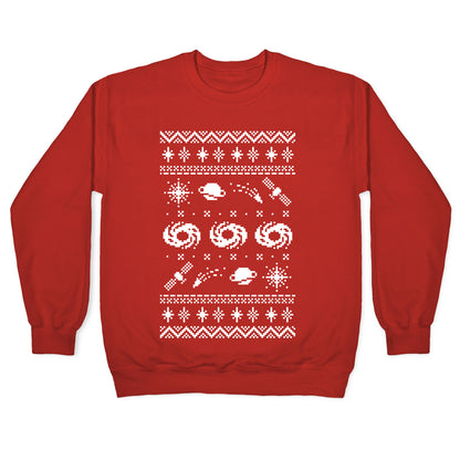 Interstellar Christmas Sweater Pattern Crewneck Sweatshirt