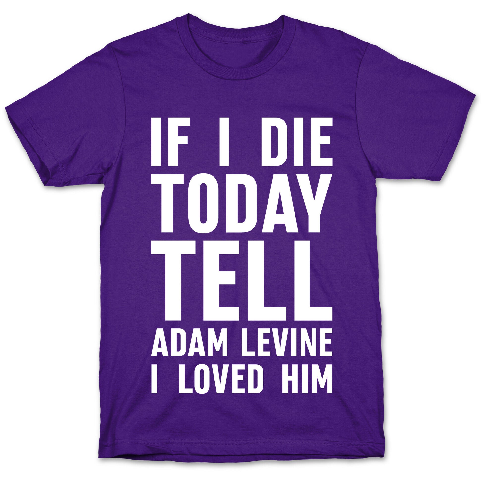 If I Die Today Tell Adam Levine I Loved Him T-Shirt
