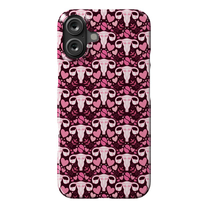 Uterus Pattern Phone Case