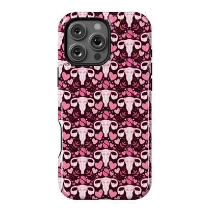 Uterus Pattern Phone Case
