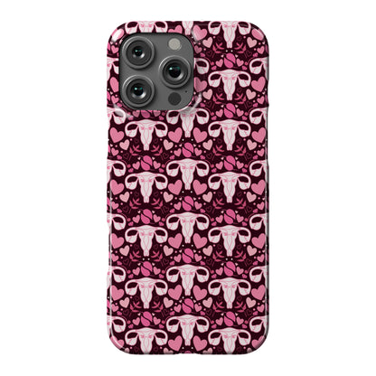 Uterus Pattern Phone Case