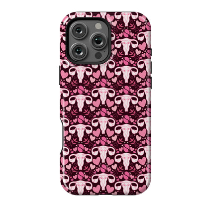 Uterus Pattern Phone Case