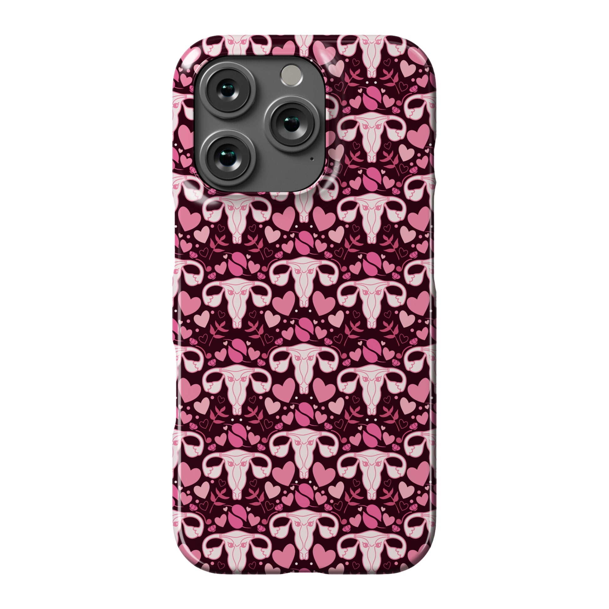 Uterus Pattern Phone Case
