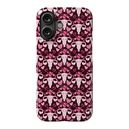 Uterus Pattern Phone Case