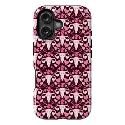 Uterus Pattern Phone Case