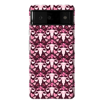 Uterus Pattern Phone Case