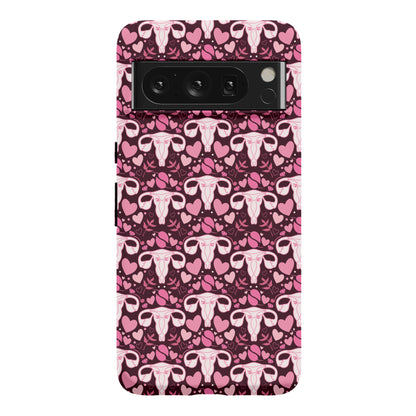 Uterus Pattern Phone Case