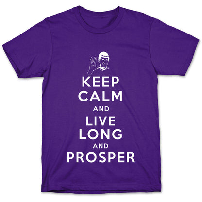 Keep Calm and Live Long and Prosper T-Shirt