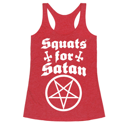 Squats For Satan Racerback Tank