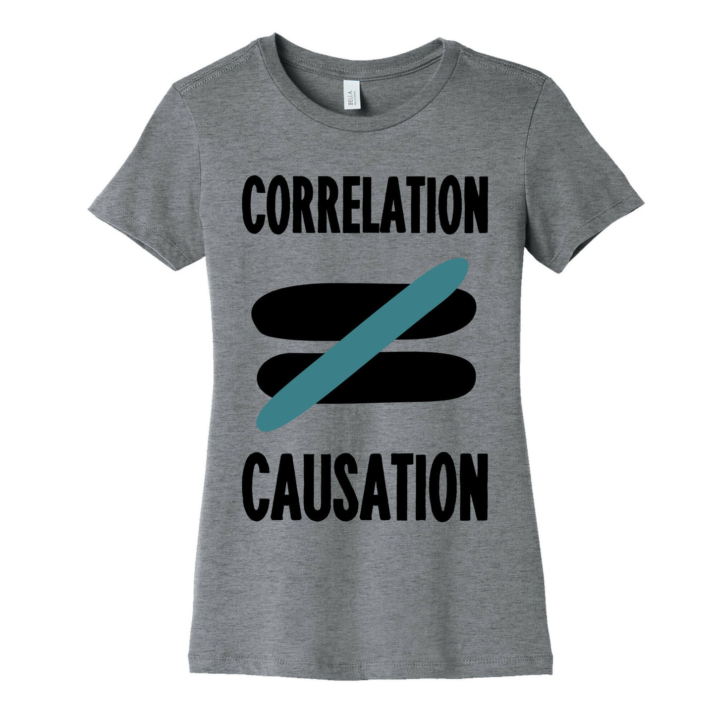 Correlation Does Not Equal Causation Women's Cotton Tee
