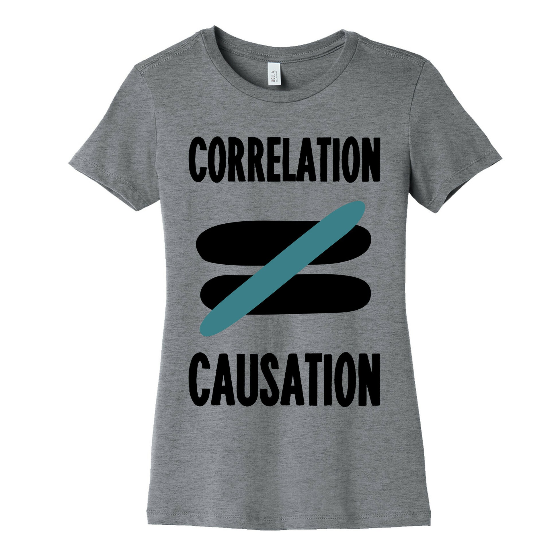 Correlation Does Not Equal Causation Women's Cotton Tee