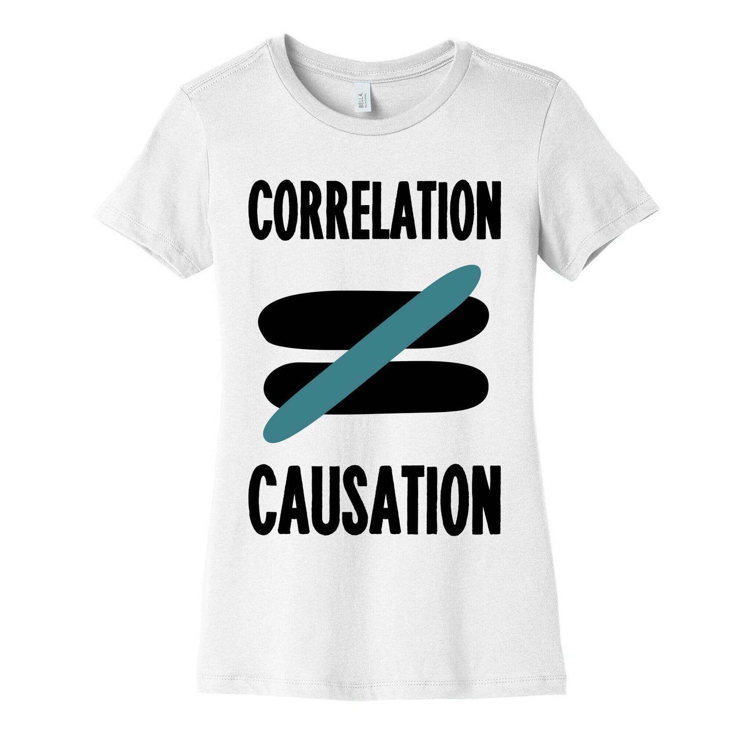 Correlation Does Not Equal Causation Women's Cotton Tee