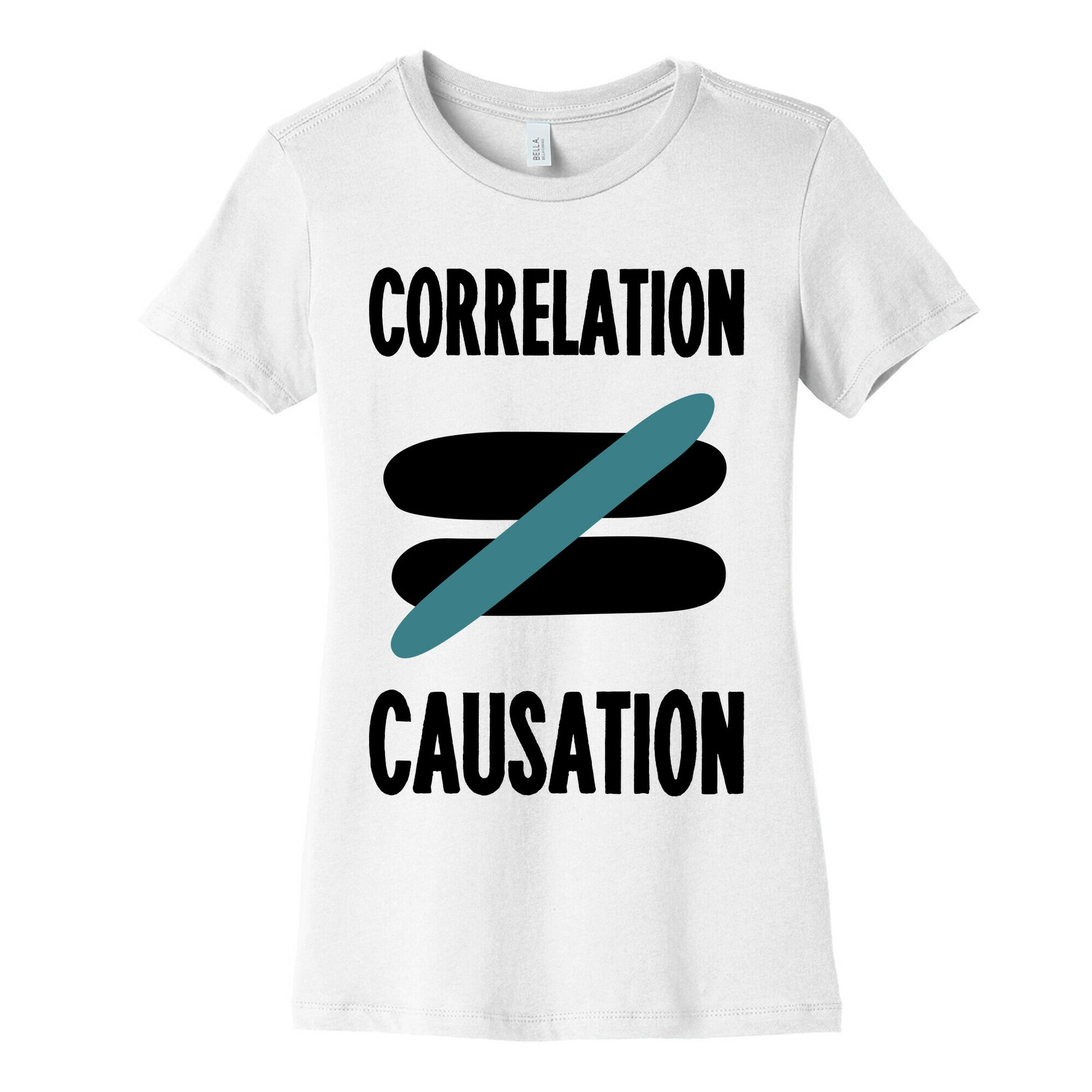 Correlation Does Not Equal Causation Women's Cotton Tee