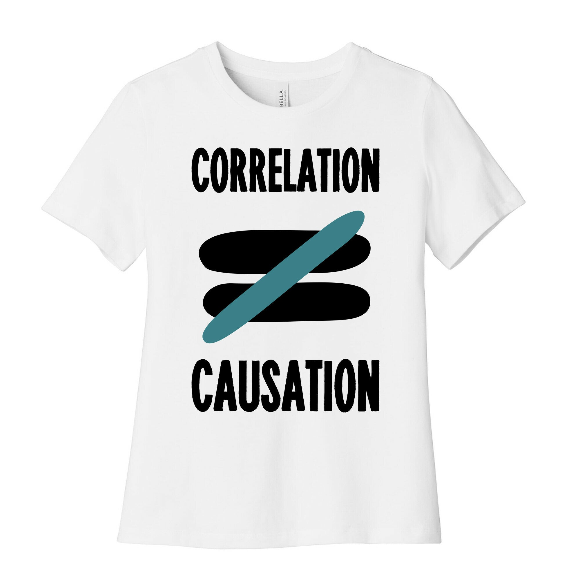 Correlation Does Not Equal Causation Women's Cotton Tee