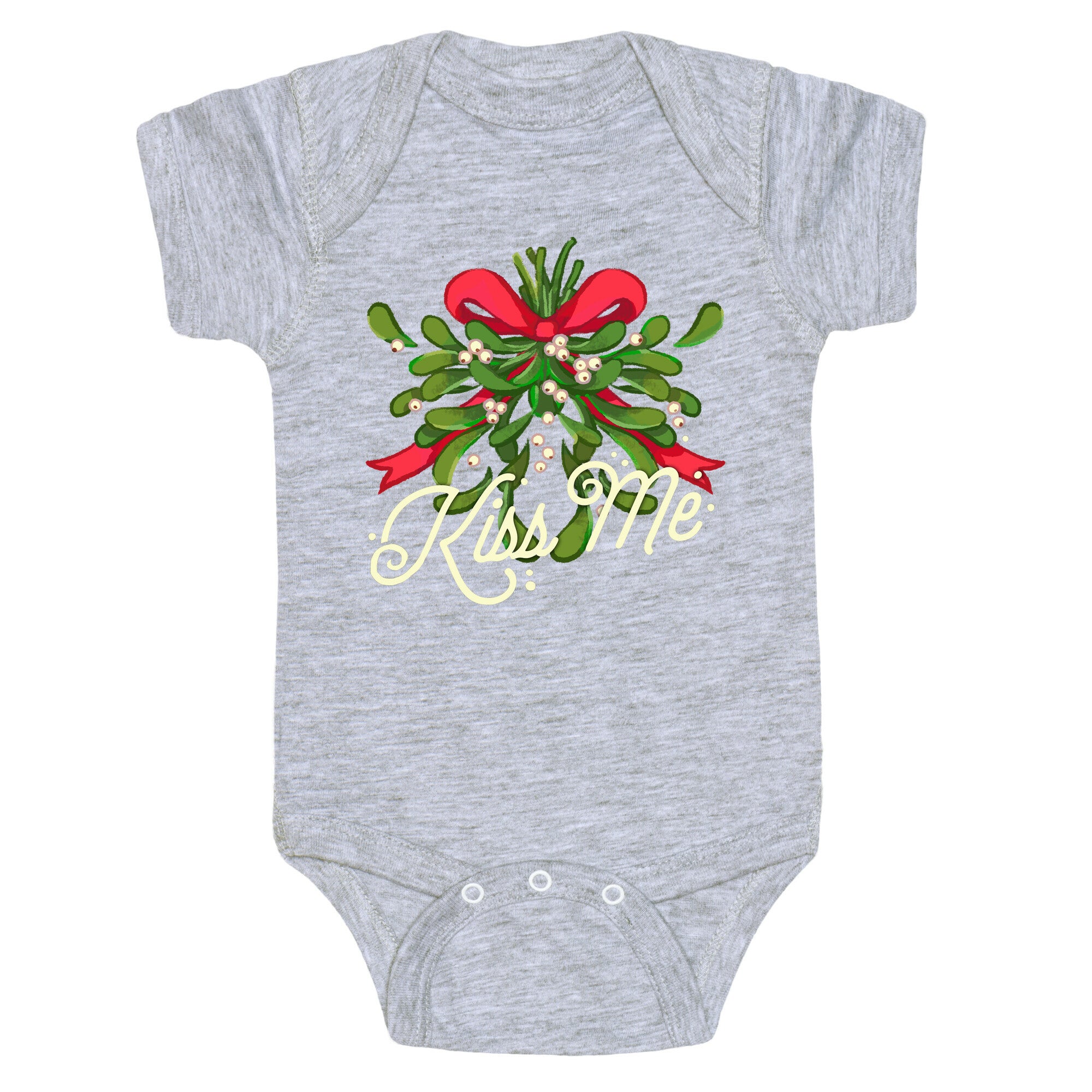Mistletoe Kiss Me Baby One Piece
