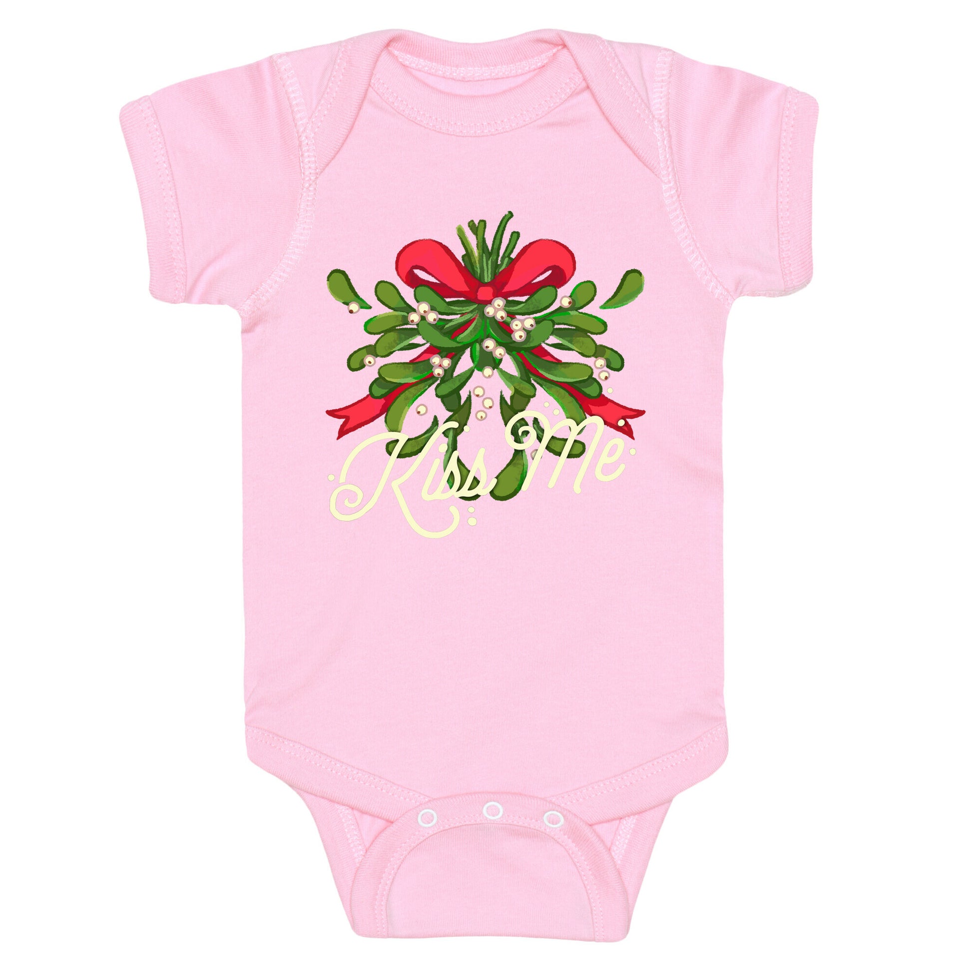 Mistletoe Kiss Me Baby One Piece