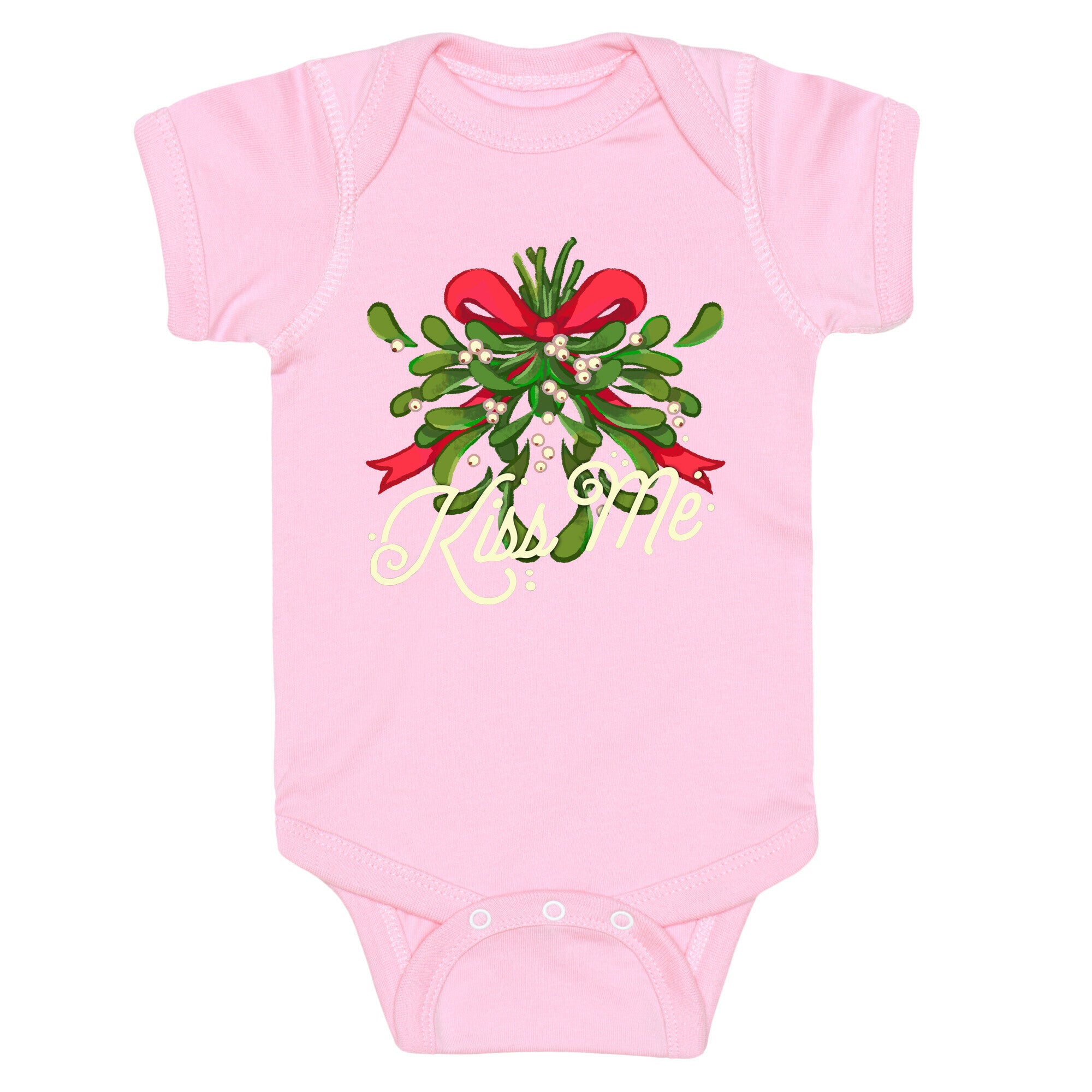 Mistletoe Kiss Me Baby One Piece