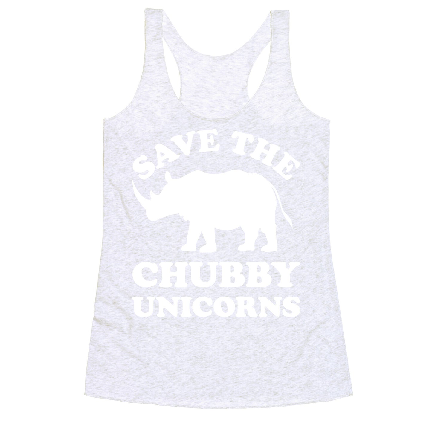 Save The Chubby Unicorns Racerback Tank