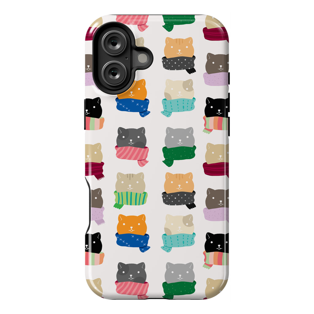Cats In Scarfs Pattern Phone Case